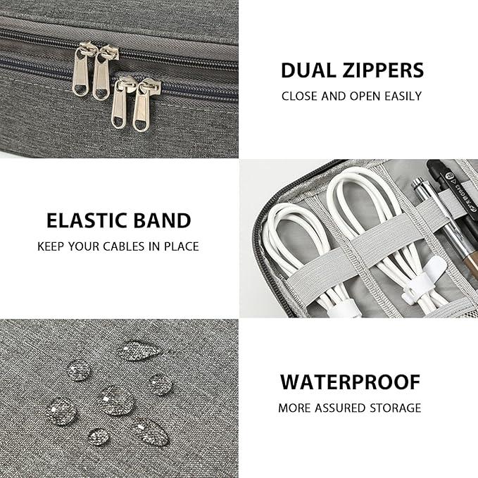 Travel Cable Organizer Bag – Compact & Durable