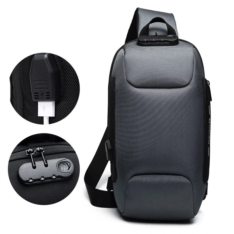 Anti-Theft Waterproof Crossbody Bag – Secure & Durable for Travel