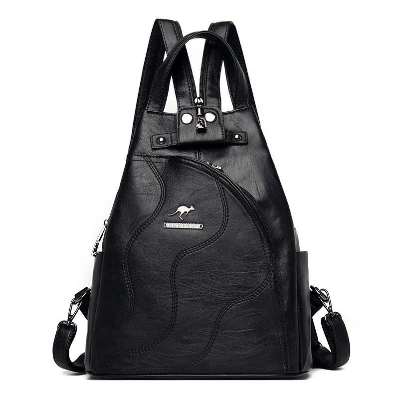 Travel Women Leather Backpacks