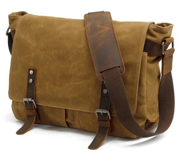 Thick Wax Canvas Crossbody Bag