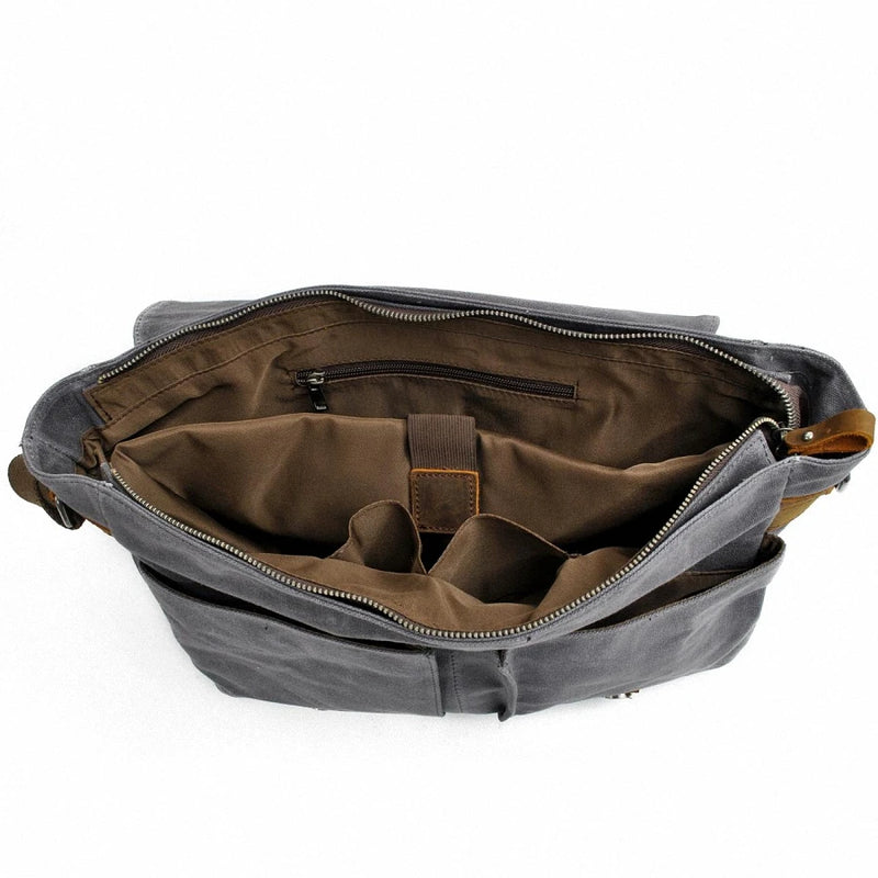 Thick Wax Canvas Crossbody Bag