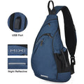 Shoulder USB Sling Backpack