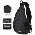Shoulder USB Sling Backpack