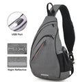 Shoulder USB Sling Backpack