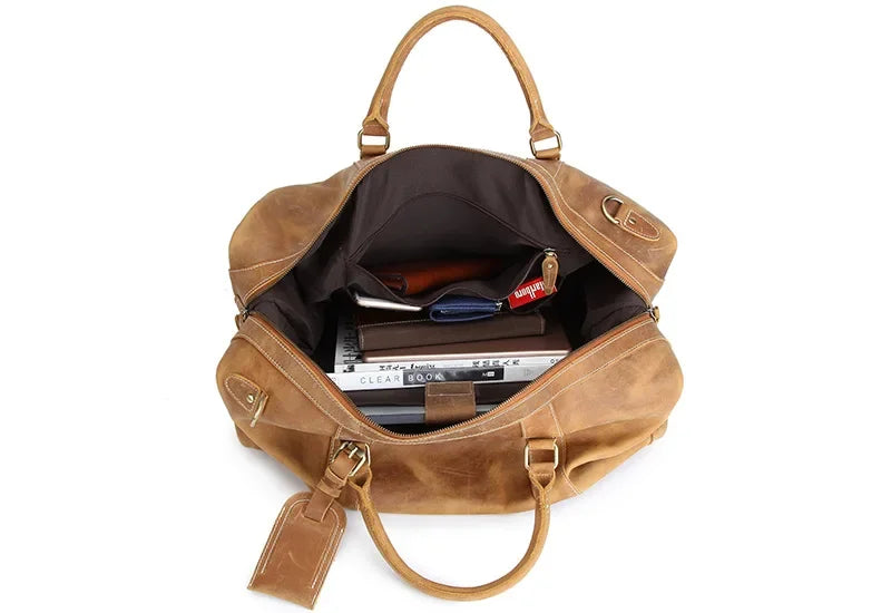 Vintage Crazy Horse Travel Bag
