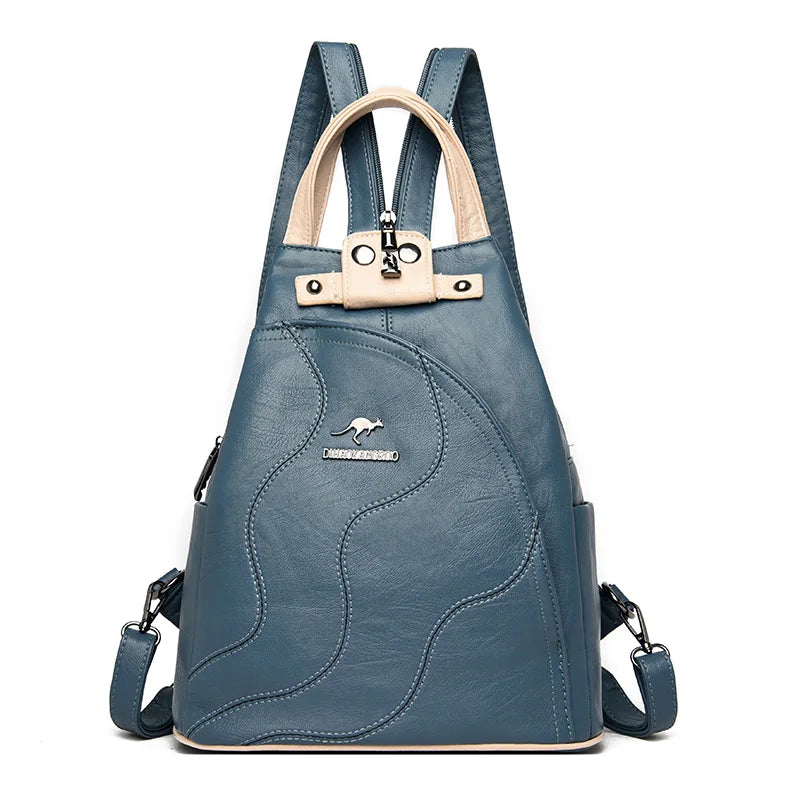 Travel Women Leather Backpacks