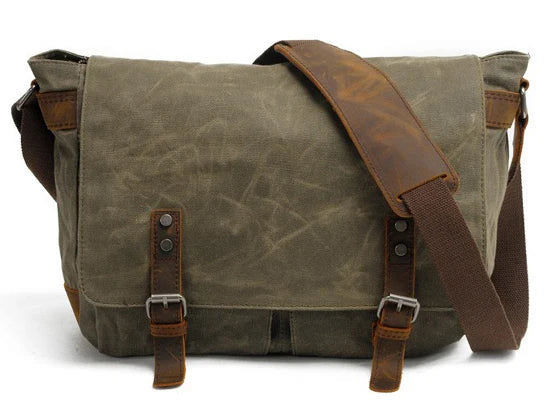 Thick Wax Canvas Crossbody Bag