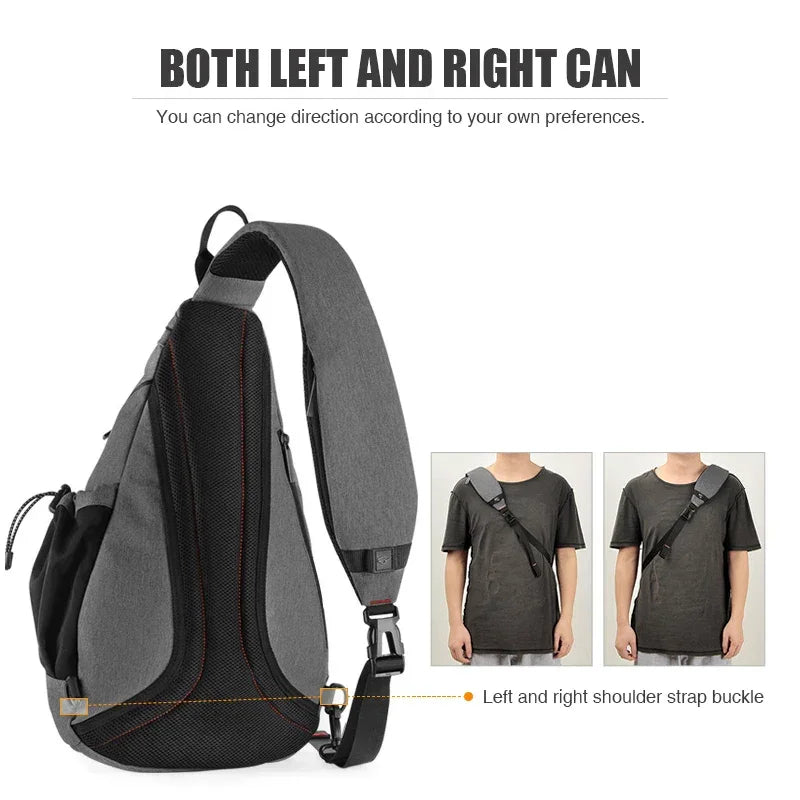 Shoulder USB Sling Backpack