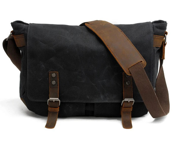 Thick Wax Canvas Crossbody Bag