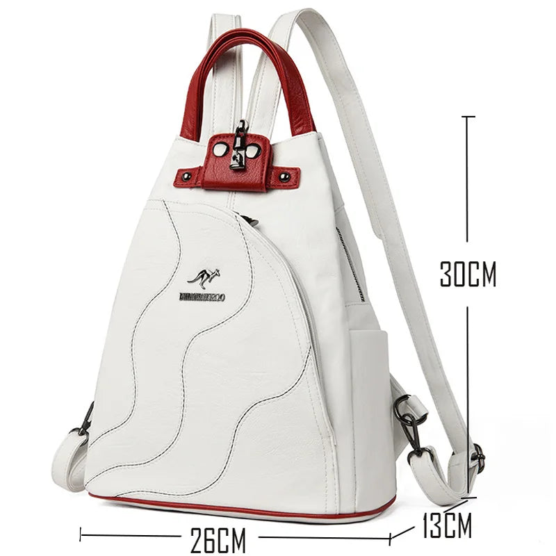 Travel Women Leather Backpacks