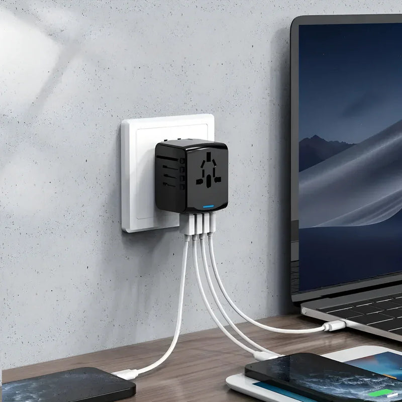 Universal Travel Adapter – Compact & Multi-Port