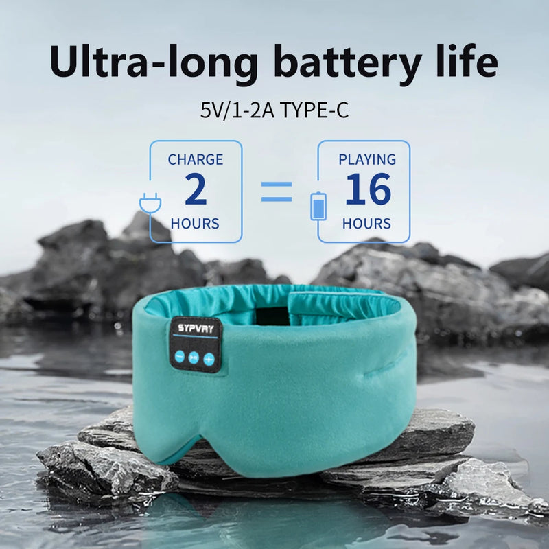 Wireless Soft Sleep Mask Headphones