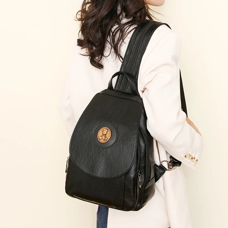 Fashionable Soft leather backpack