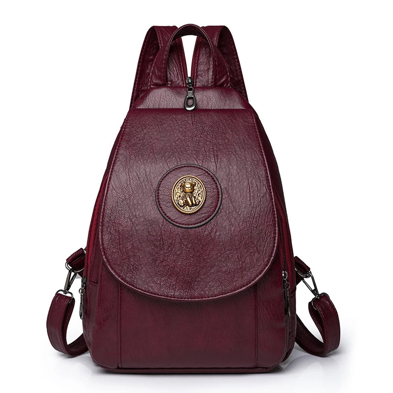 Fashionable Soft leather backpack