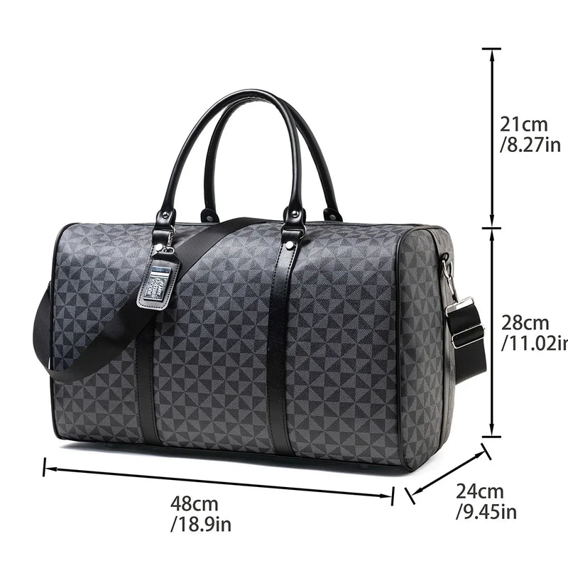 Black Large-Capacity Men's Travel Bag