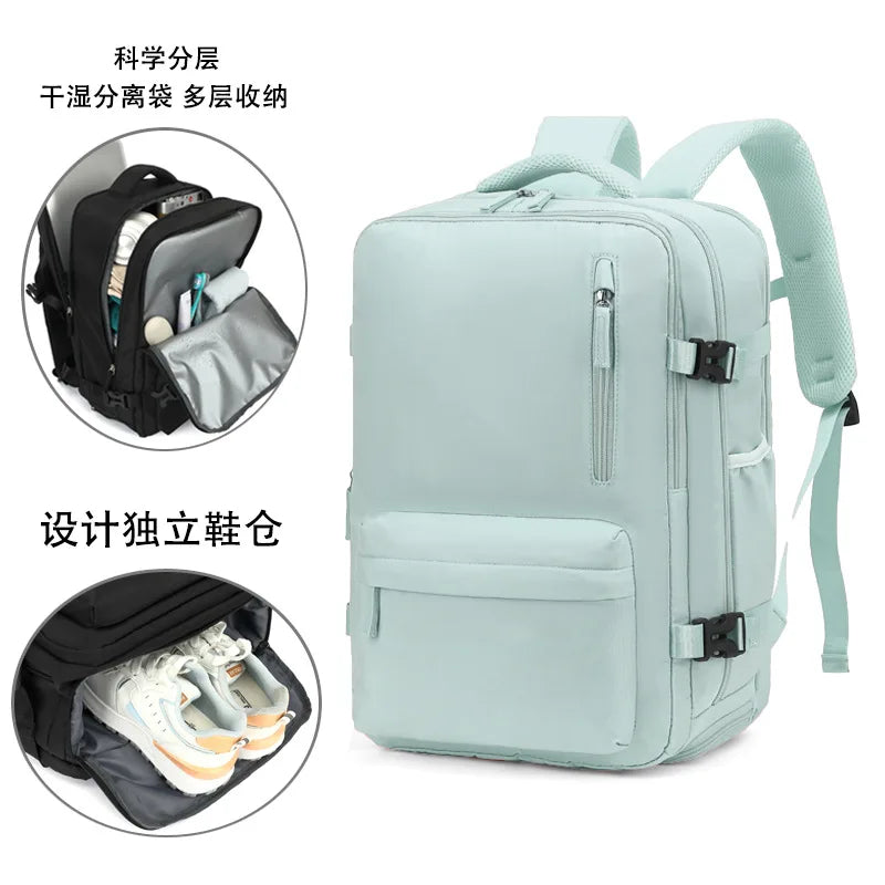 Men multifunctional luggage backpack