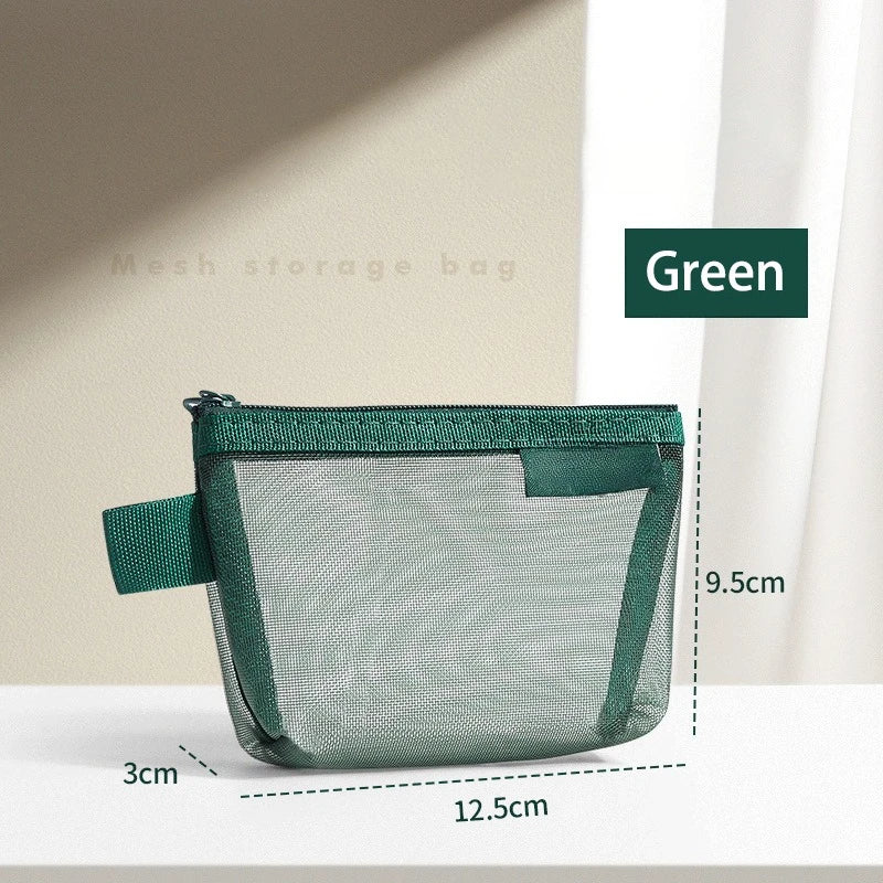 Mini Zipper Mesh Storage Bag