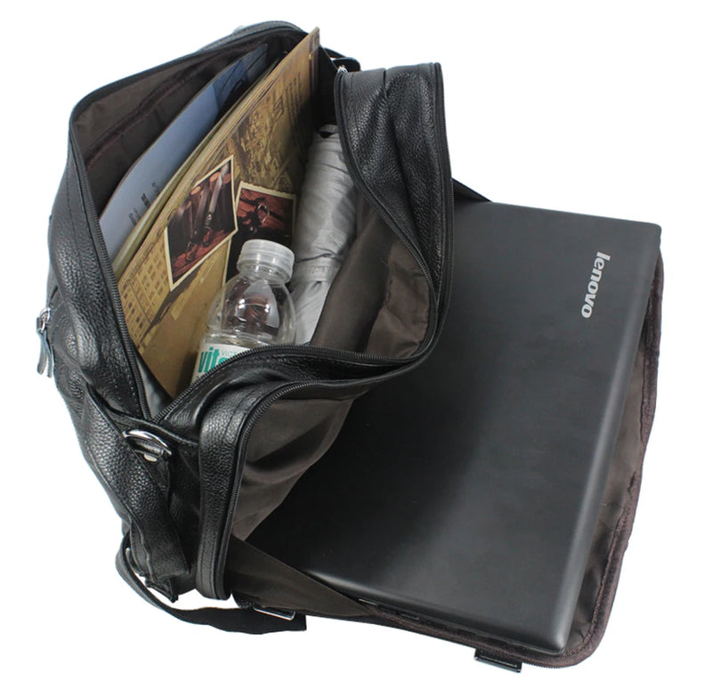 Multifunctional Genuine Leather Backpack