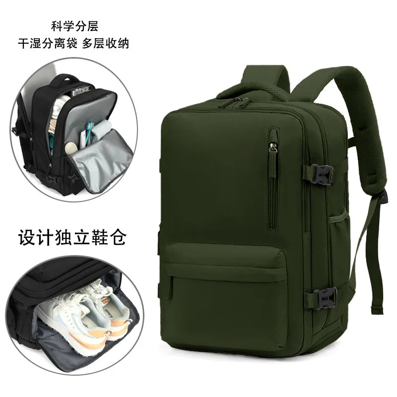 Men multifunctional luggage backpack
