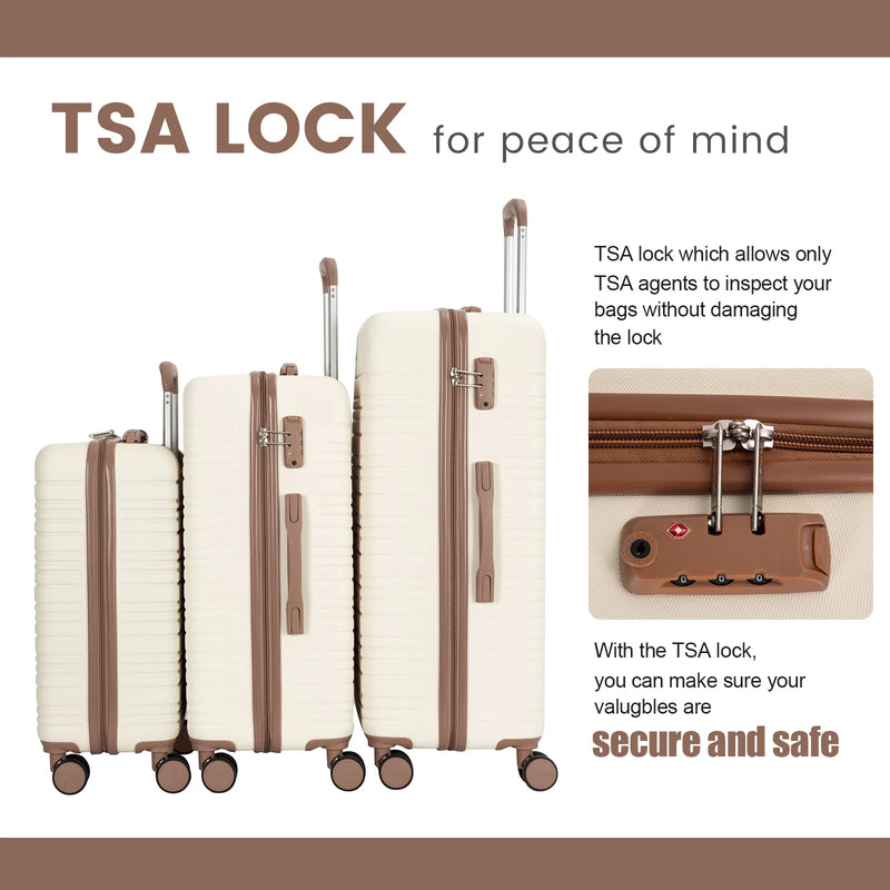 TSA Lock Spinner Wheel Luggage Set