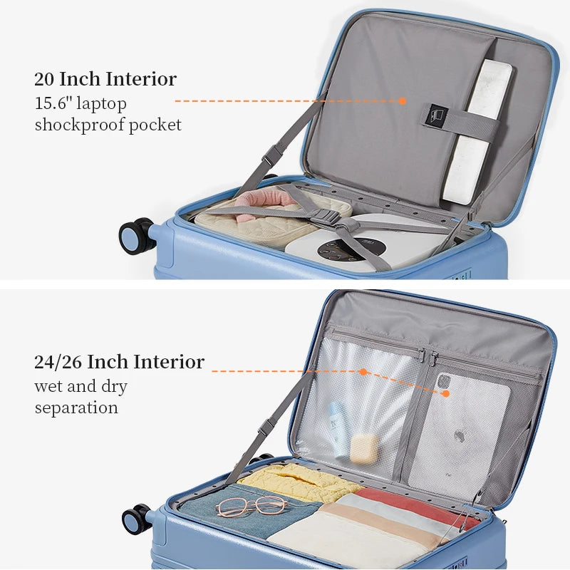 Travel Fashions Side Opening Luggage
