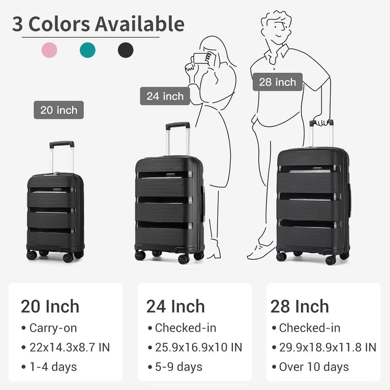 Expandable Hard Shell Travel Luggage