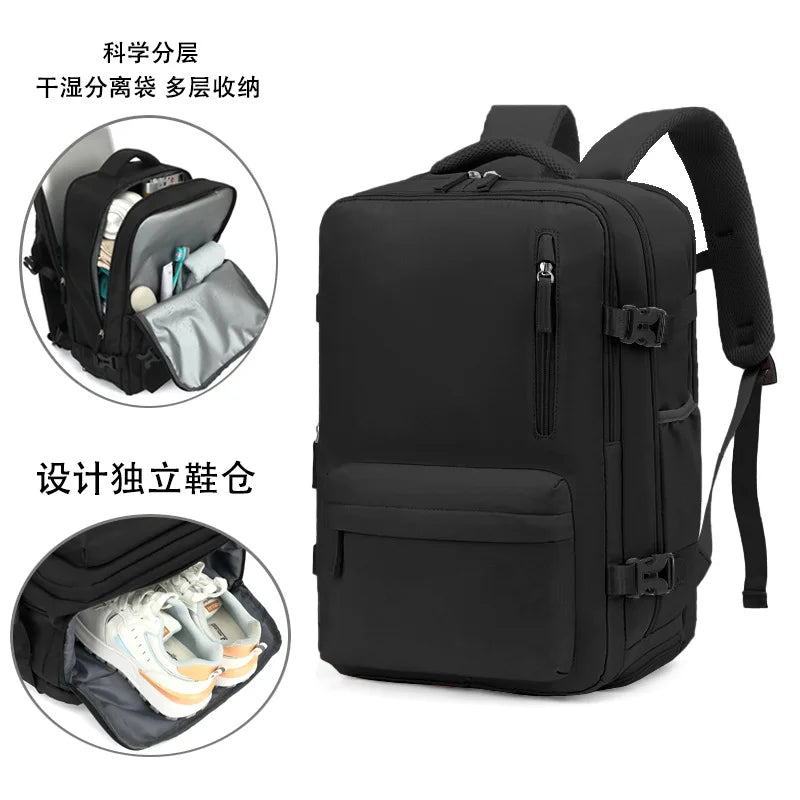 Men multifunctional luggage backpack