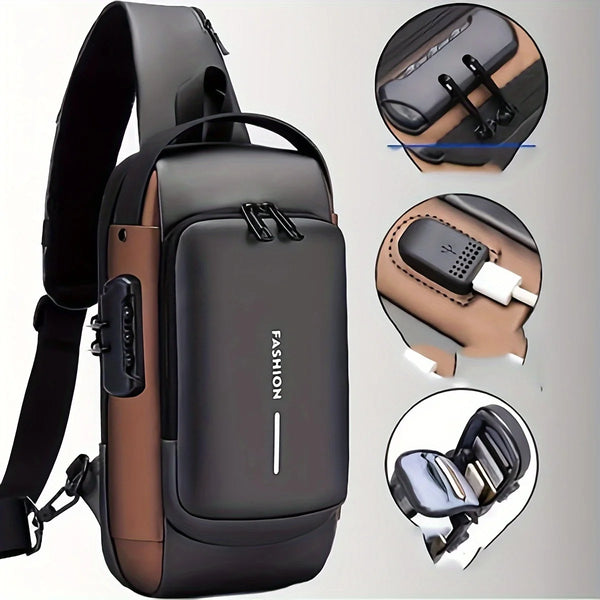 Anti-theft Password Lock Chest Bag