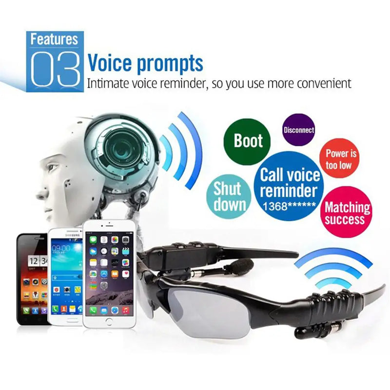 2 in 1 Wireless Headset Sunglasses