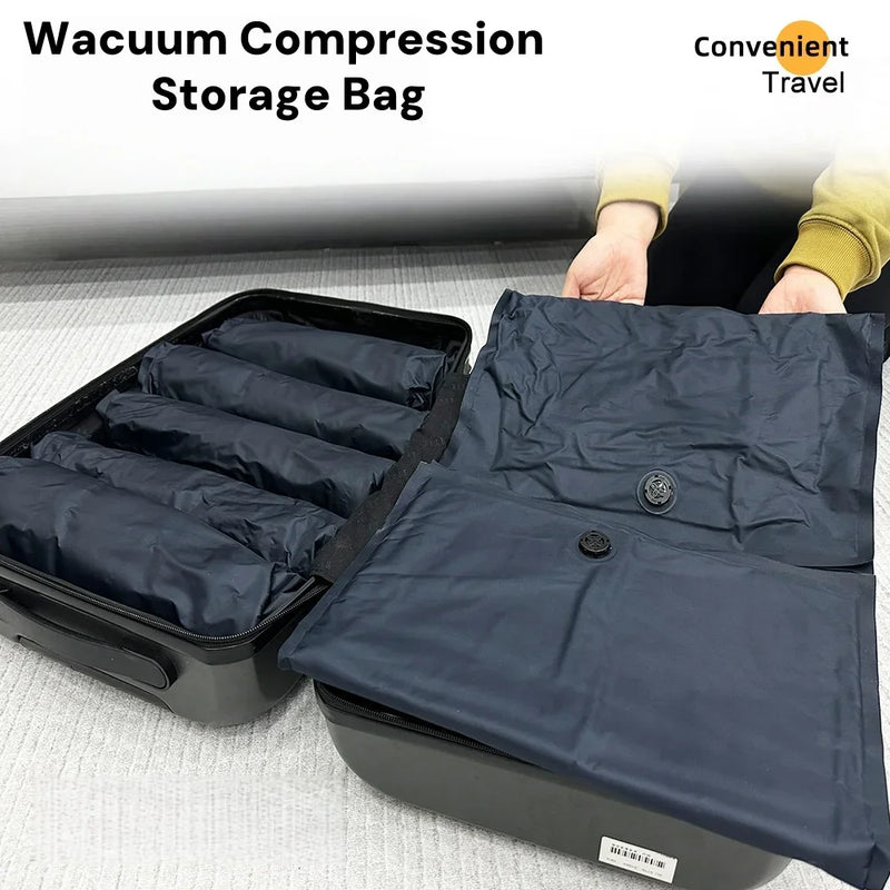 Travel Pouch with Vacuum Storage Bag