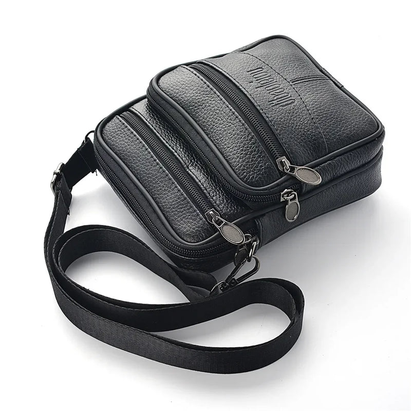 Men’s Leather Crossbody Messenger Bag