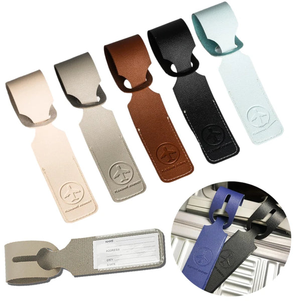 Creative PU Leather Luggage Tag