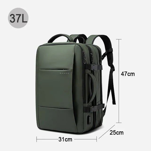 BExpandable USB Travel Backpack