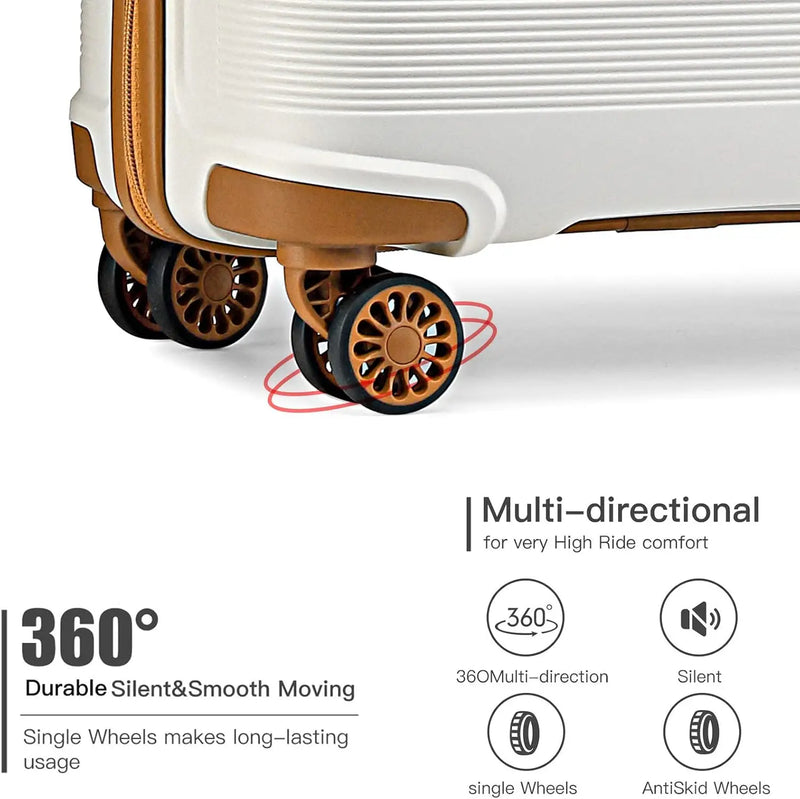 Travel 4 Spinner Wheels Luggage