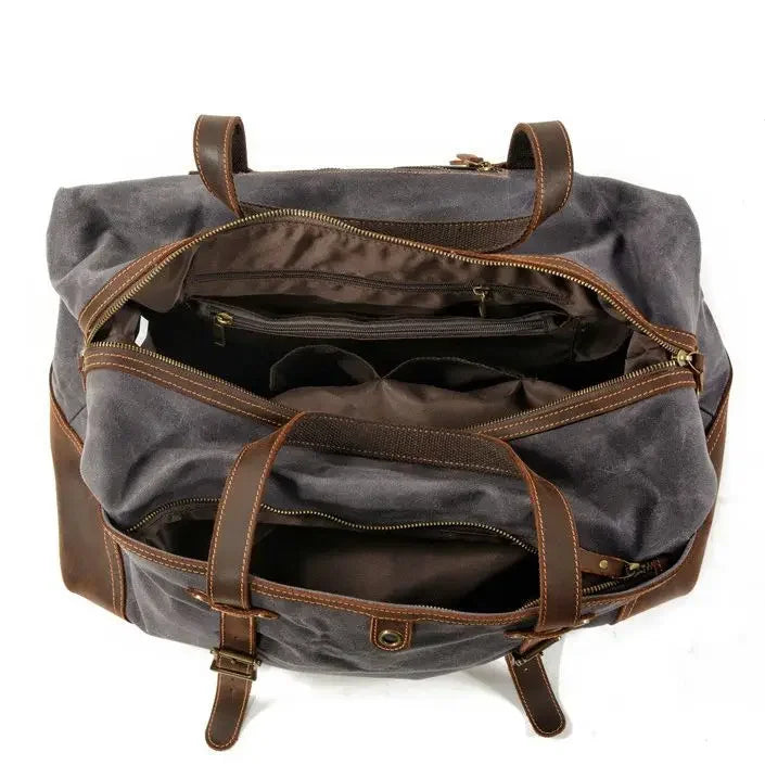 Leather Large Fitness Travel Bag
