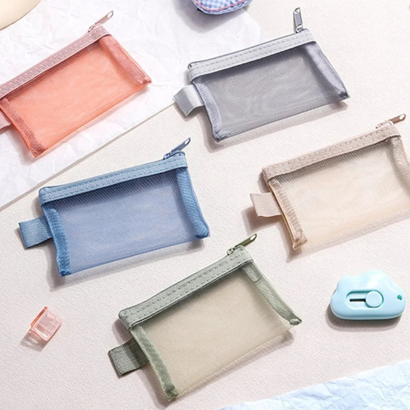 Mini Zipper Mesh Storage Bag