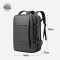 BExpandable USB Travel Backpack