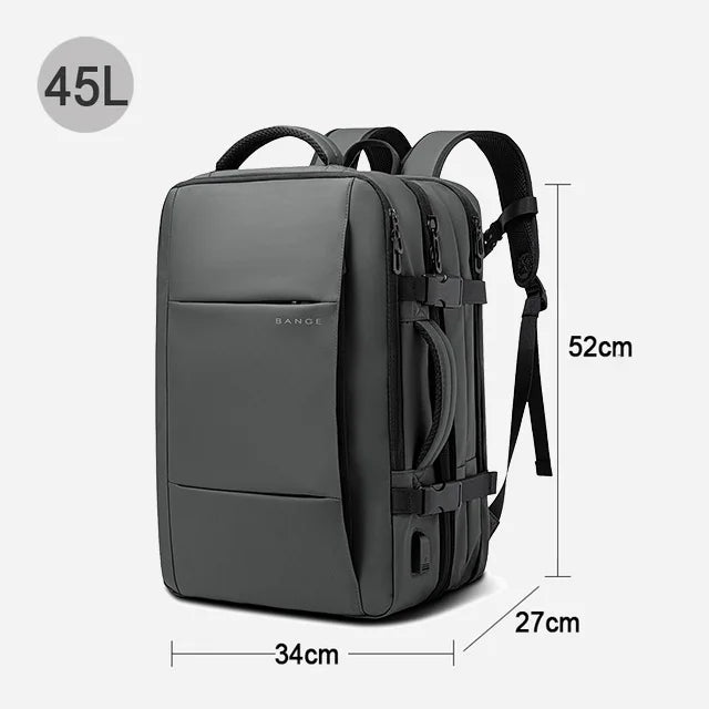 BExpandable USB Travel Backpack