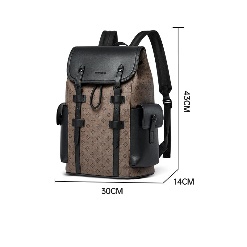 Fashion Design Printed Leather Backpack