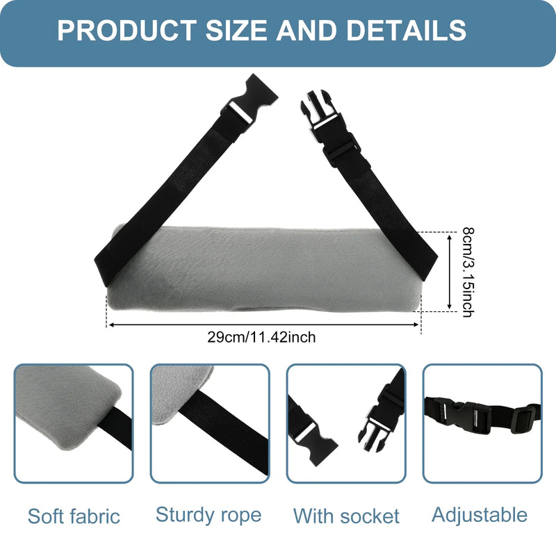 Adjustable Travel Neck & Head Support Straps