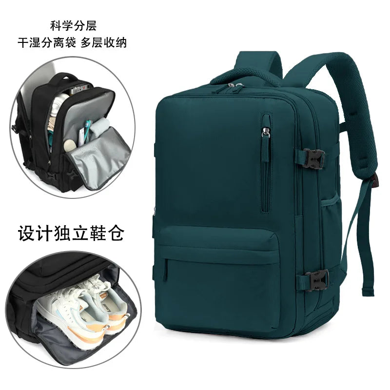 Men multifunctional luggage backpack