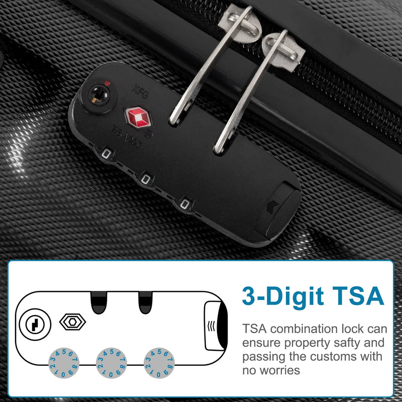 Double Wheels TSA Lock Luggage