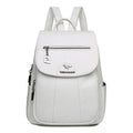 Travel Women Soft Leather Backpacks