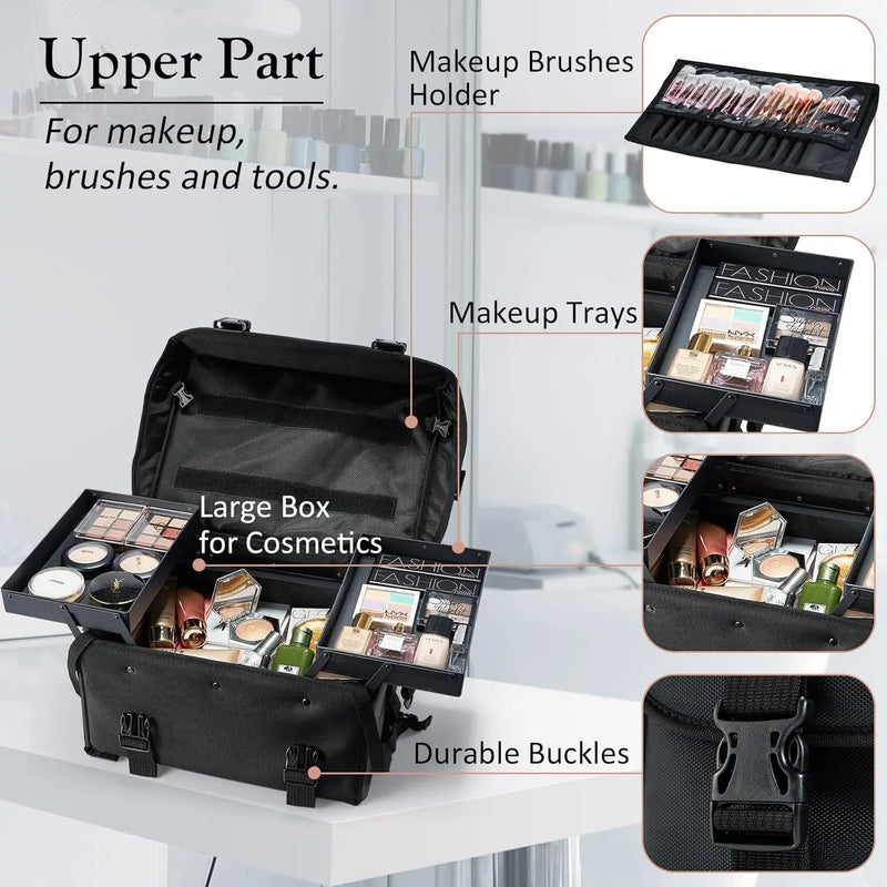 Professional 2in1 Travel Rolling Case