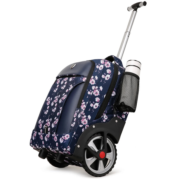 Hidden Pull Rod Waterproof Backpack