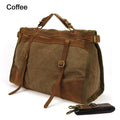 Men’s Vintage Canvas & Leather Travel Bag