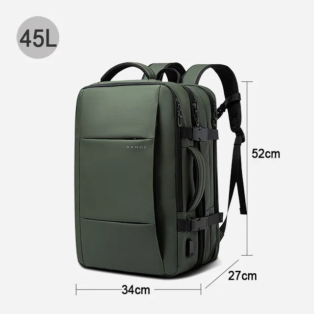 BExpandable USB Travel Backpack