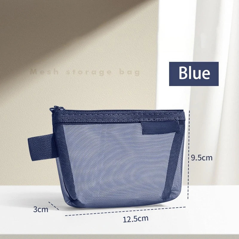Mini Zipper Mesh Storage Bag