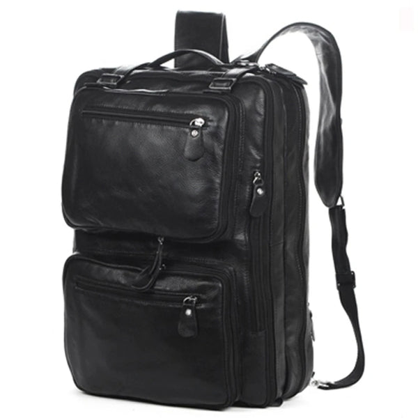 Multifunctional Genuine Leather Backpack