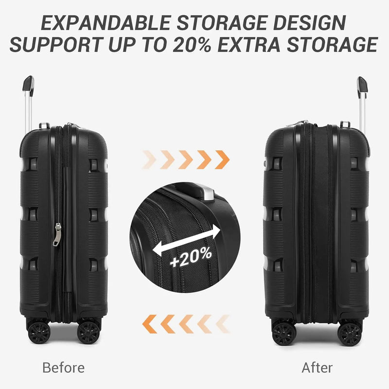 Expandable Hard Shell Travel Luggage